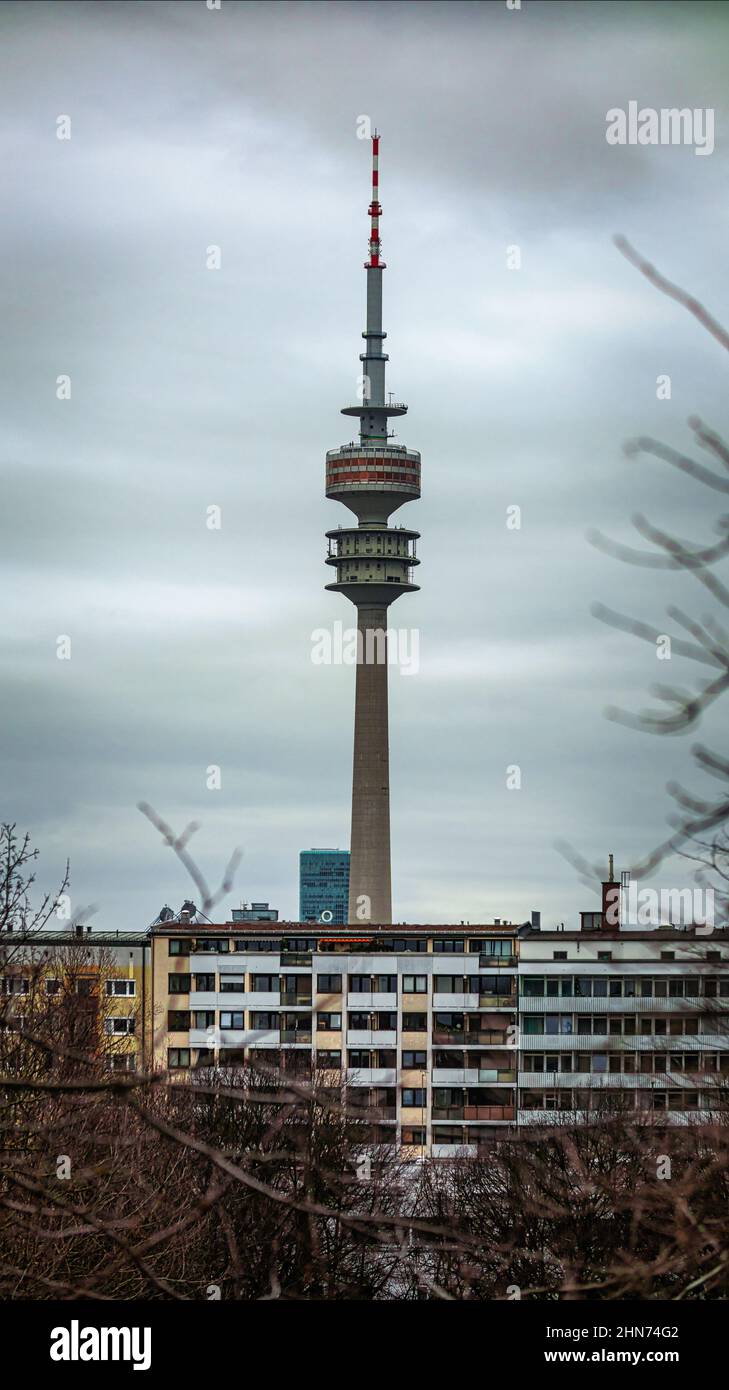Olympic Tower Munich Stock Photo