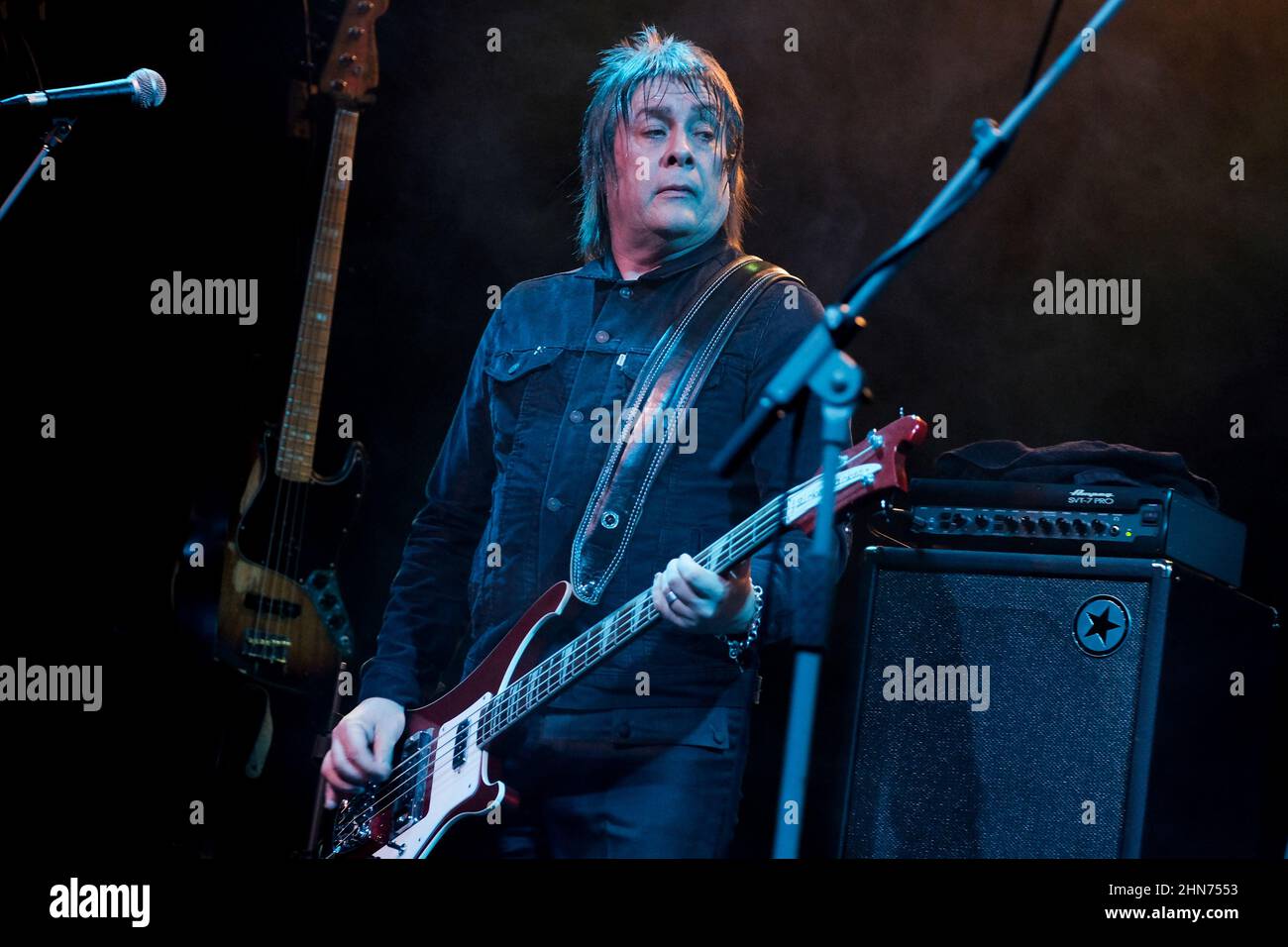Southampton Uk 12th Feb 22 Bassist Mick Couch Formerly From The Dillingers And Upper Fifth With British Mod Revival Supergroup The Deep Six Performing Live On Stage At The Brook Photo By