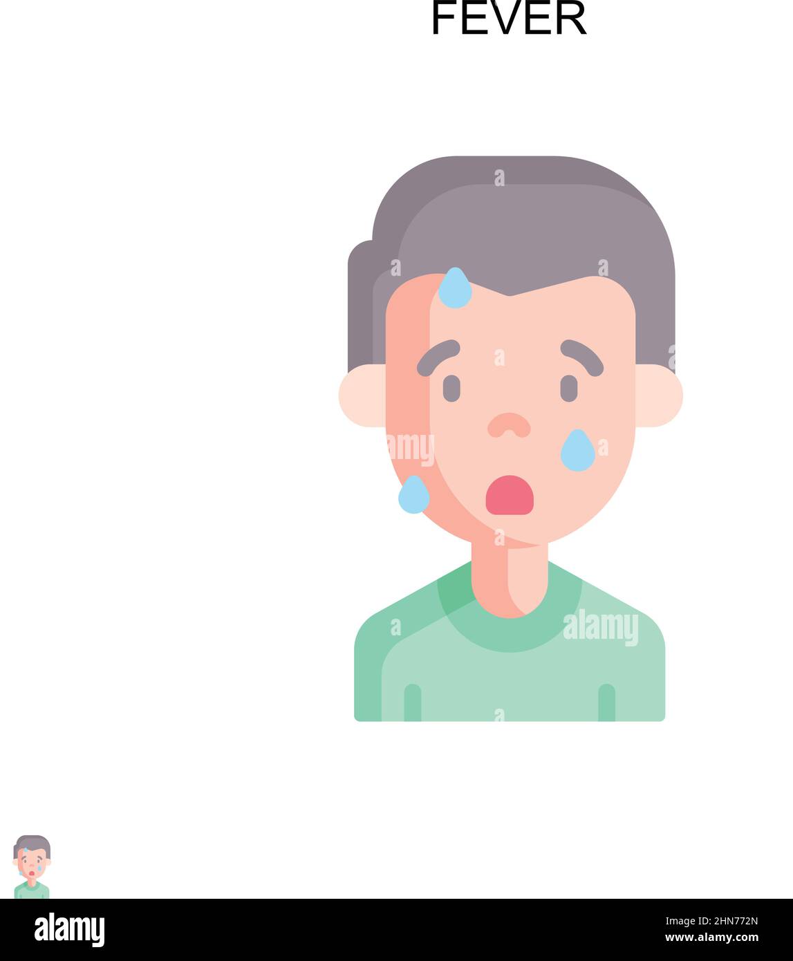 Fever Simple vector icon. Illustration symbol design template for web ...