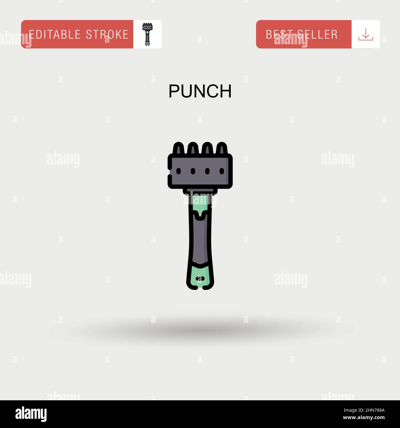 Punching hand arm Stock Vector Images - Alamy