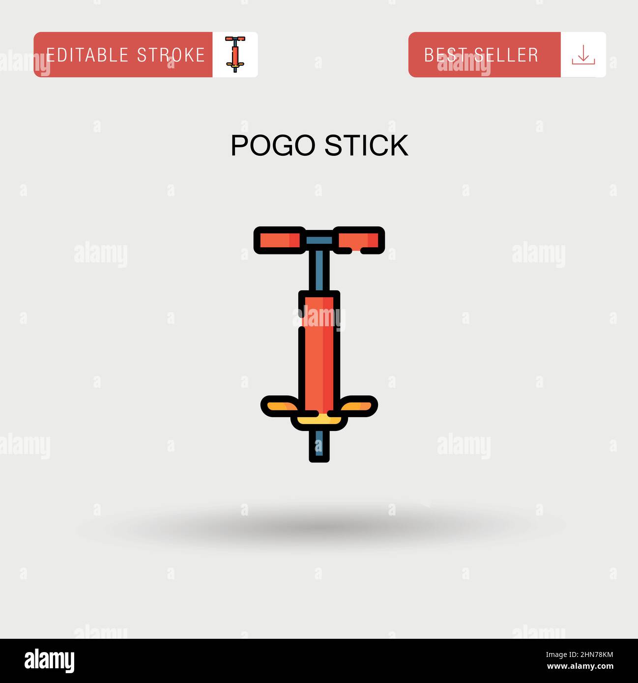 Pogo stick Simple vector icon Stock Vector Image & Art Alamy