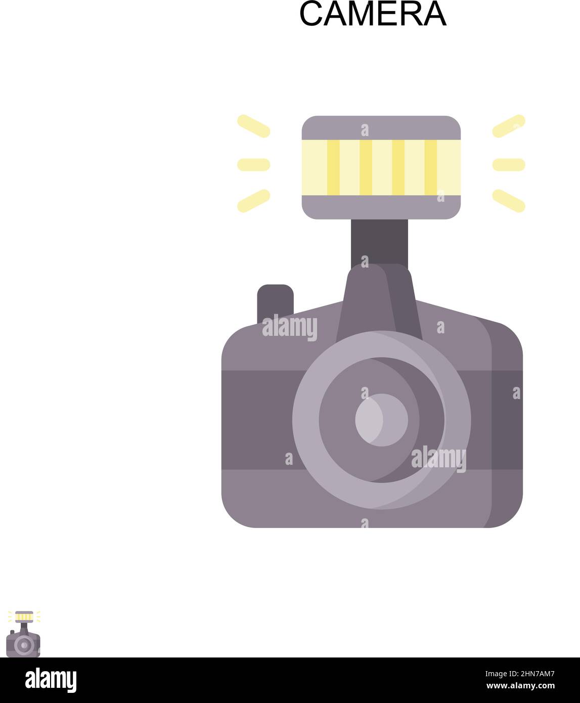 Camera Simple vector icon. Illustration symbol design template for web ...