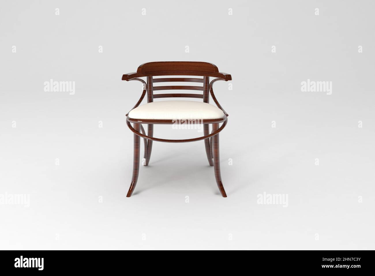 3D rendered chair isolated on a white background Stock Photo - Alamy