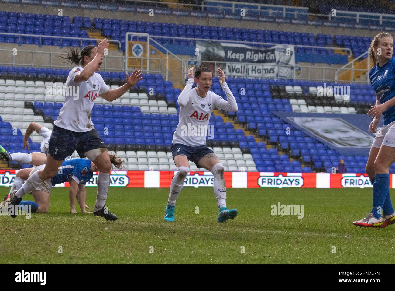 Ashleigh Neville of Tottenham Hotspur dissapointed with her miss Stock Photo