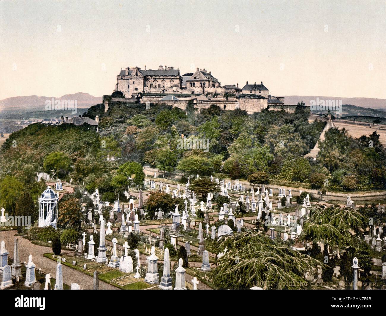 Stirling Castle in 1900 Stock Photo