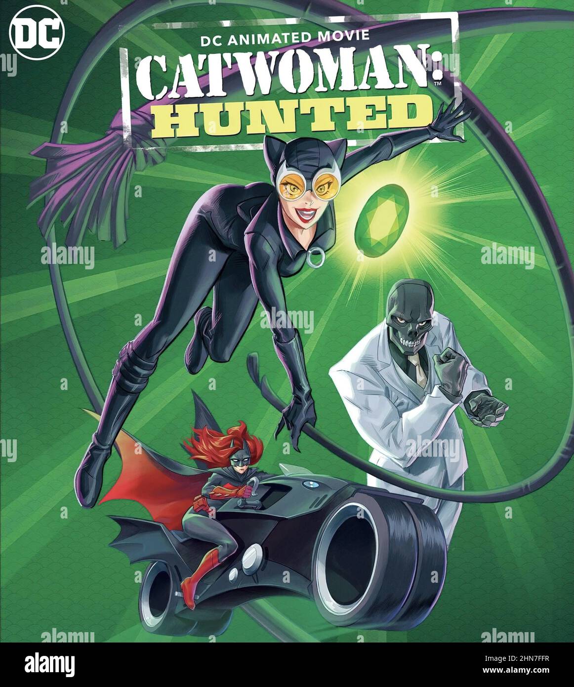 CATWOMAN HUNTED, poster, from top Catwoman (voice Elizabeth Gillies