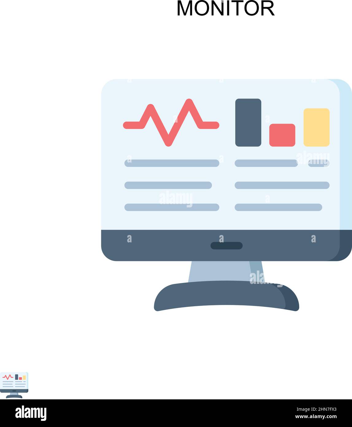 Symbol image monitoring Stock Vector Images - Alamy