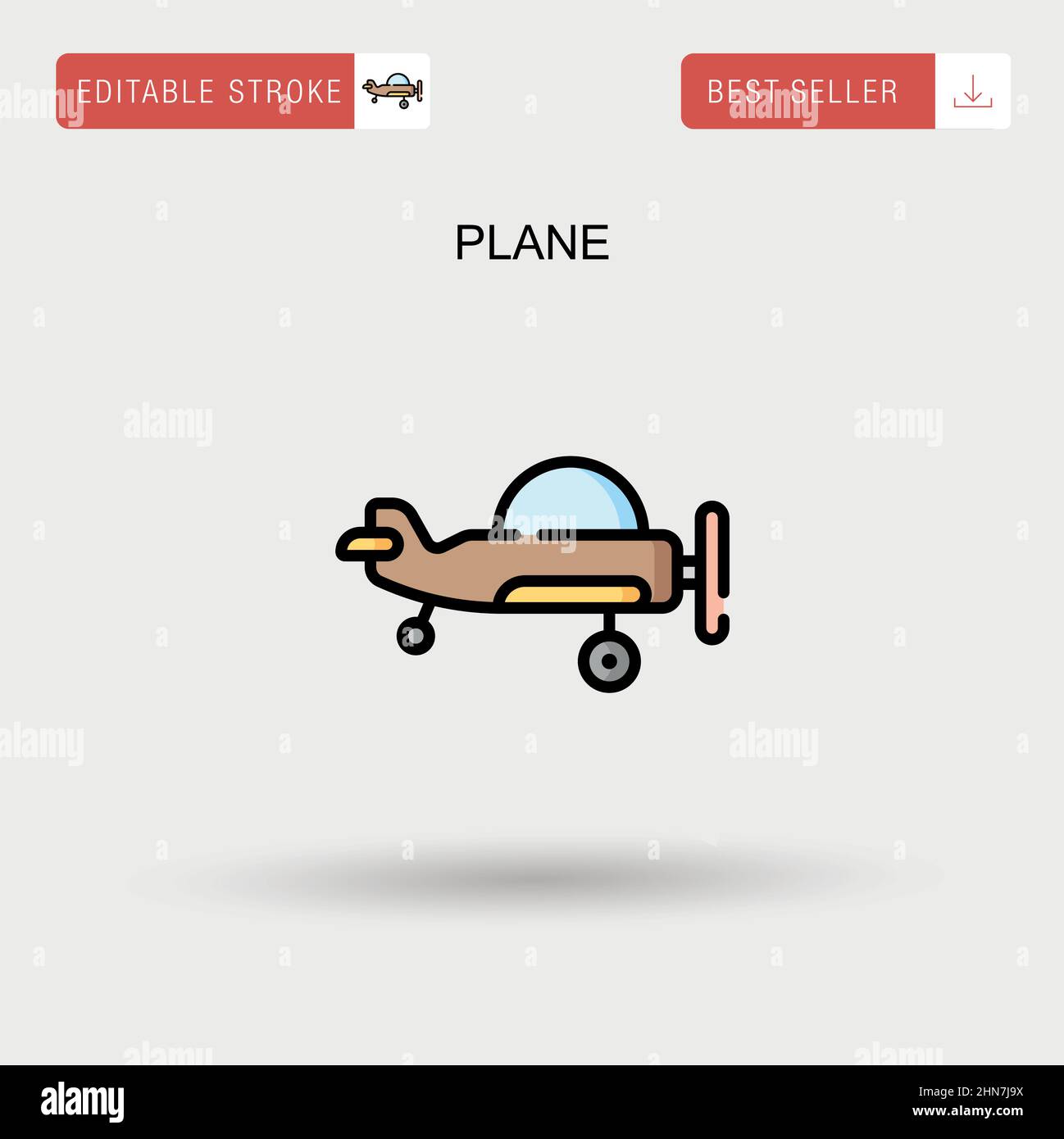 Plane Simple vector icon Stock Vector Image & Art - Alamy
