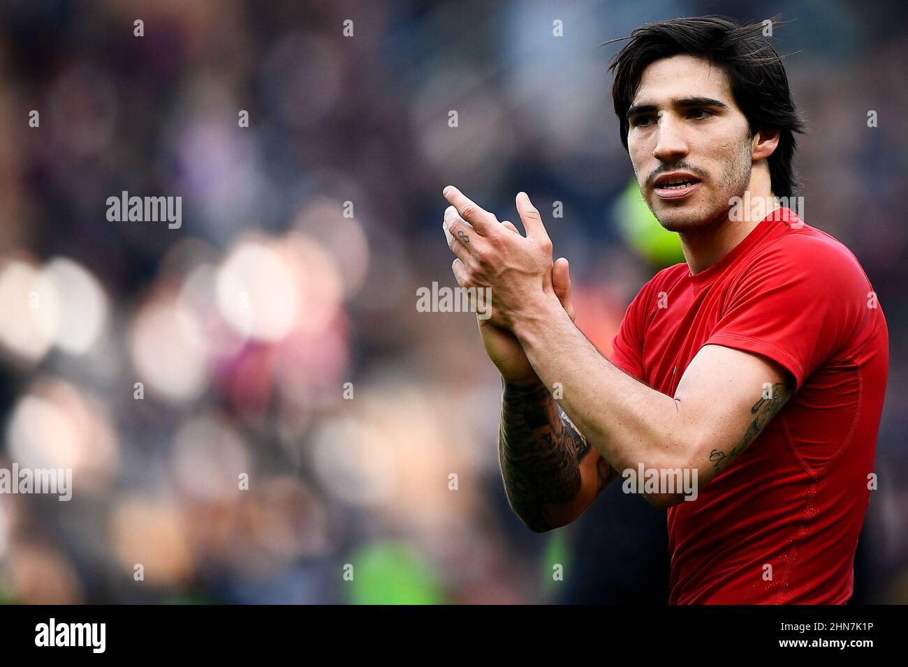 Milan, Italy. 13 February 2022. during the Serie A football match between AC Milan and UC Sampdoria. Credit: Nicolò Campo/Alamy Live News Stock Photo