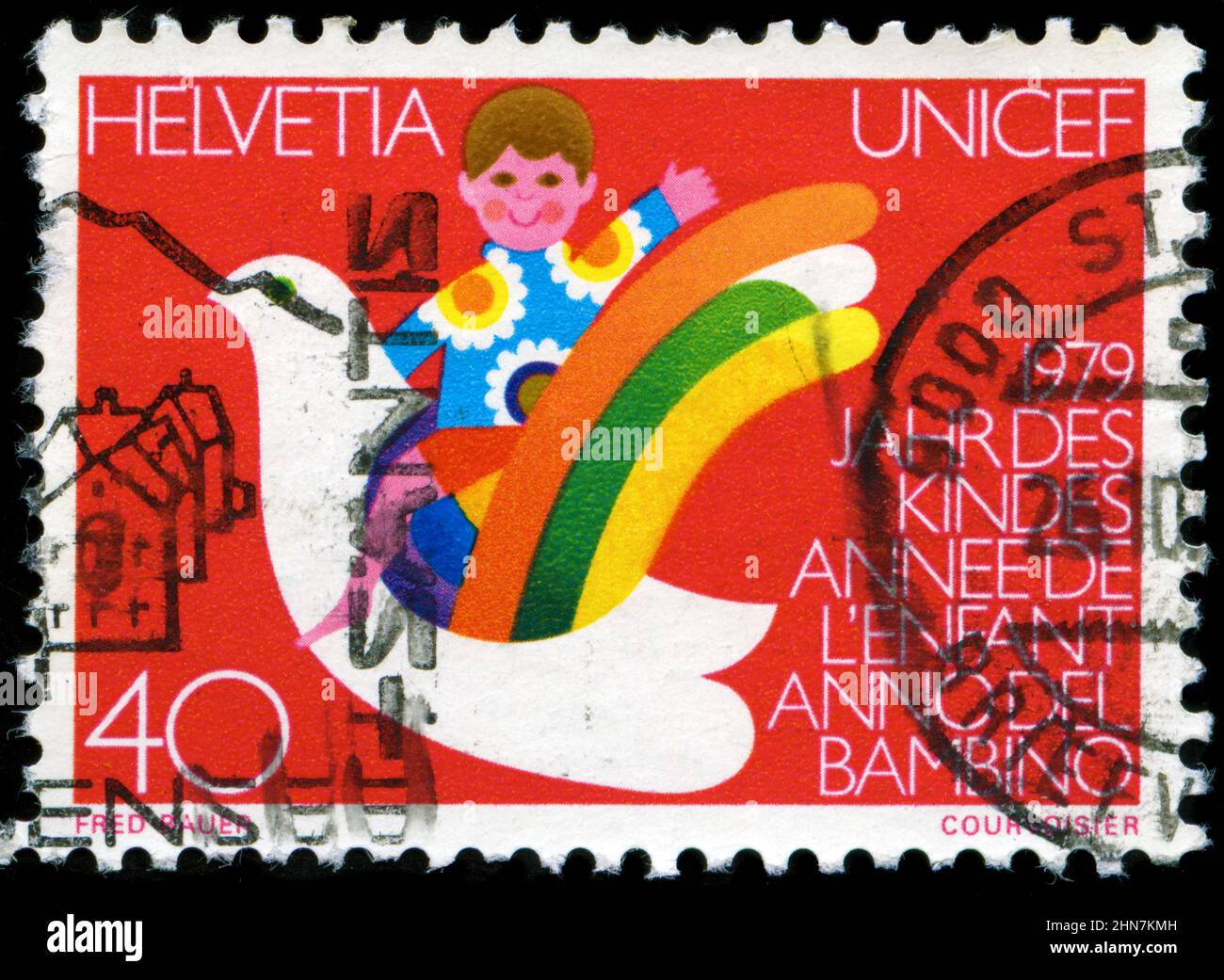 Postage stamp from Switzerland in the Publicity Issue (1979) 2nd issue series Stock Photo
