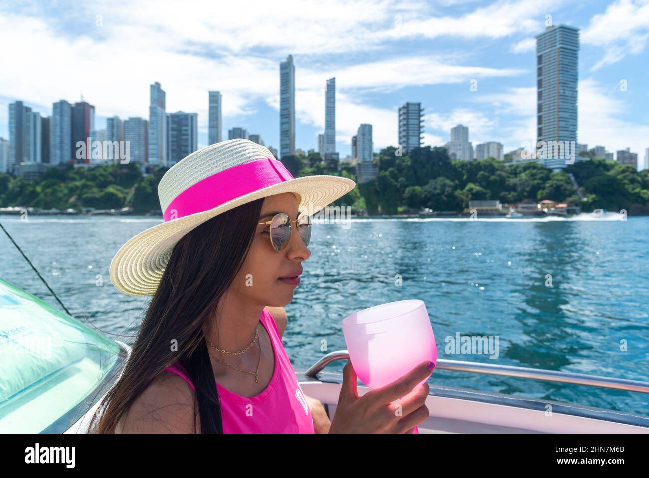 Brazil boat girl hi-res stock photography and images - Alamy