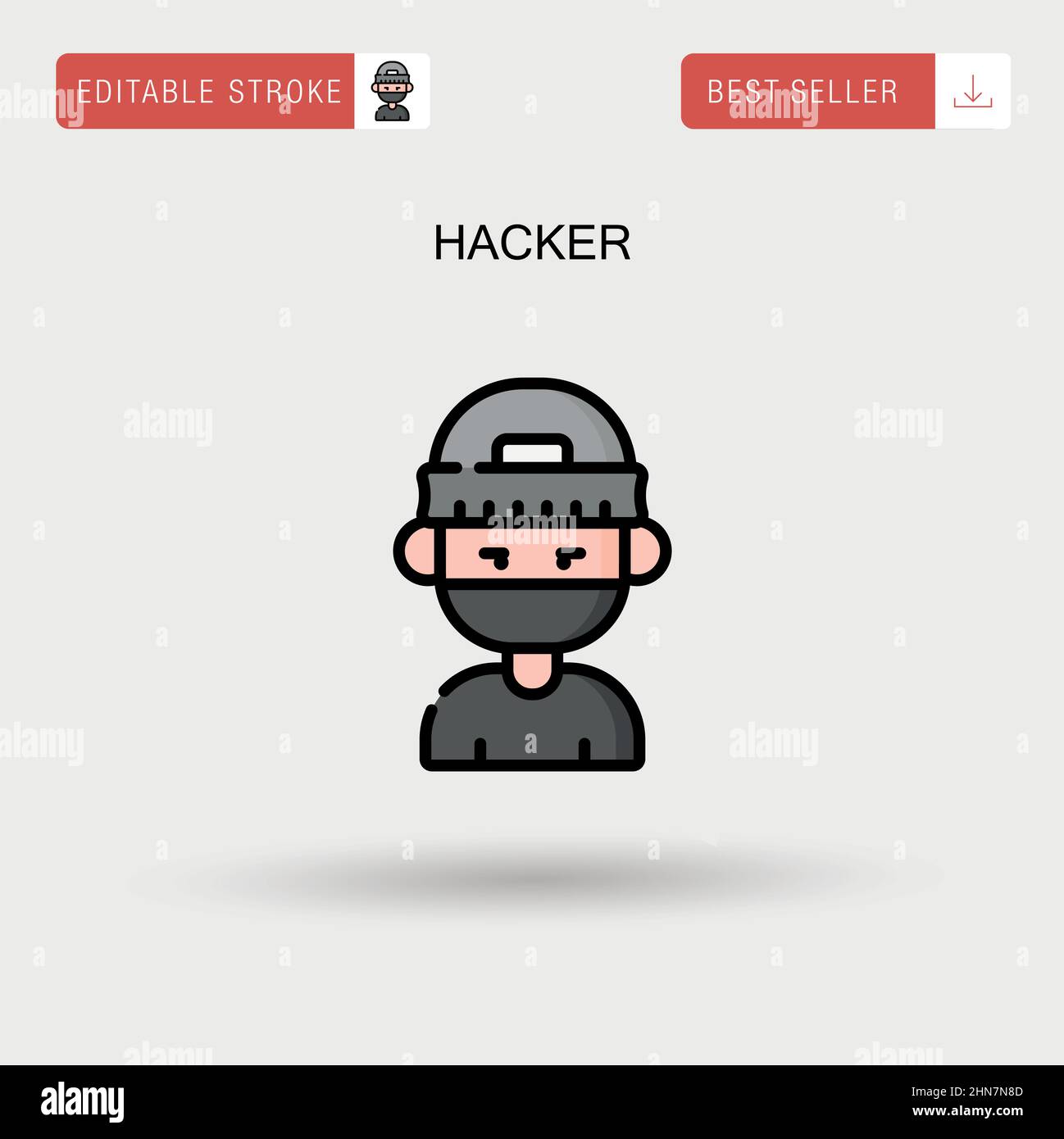 Hacker Simple vector icon Stock Vector Image & Art - Alamy