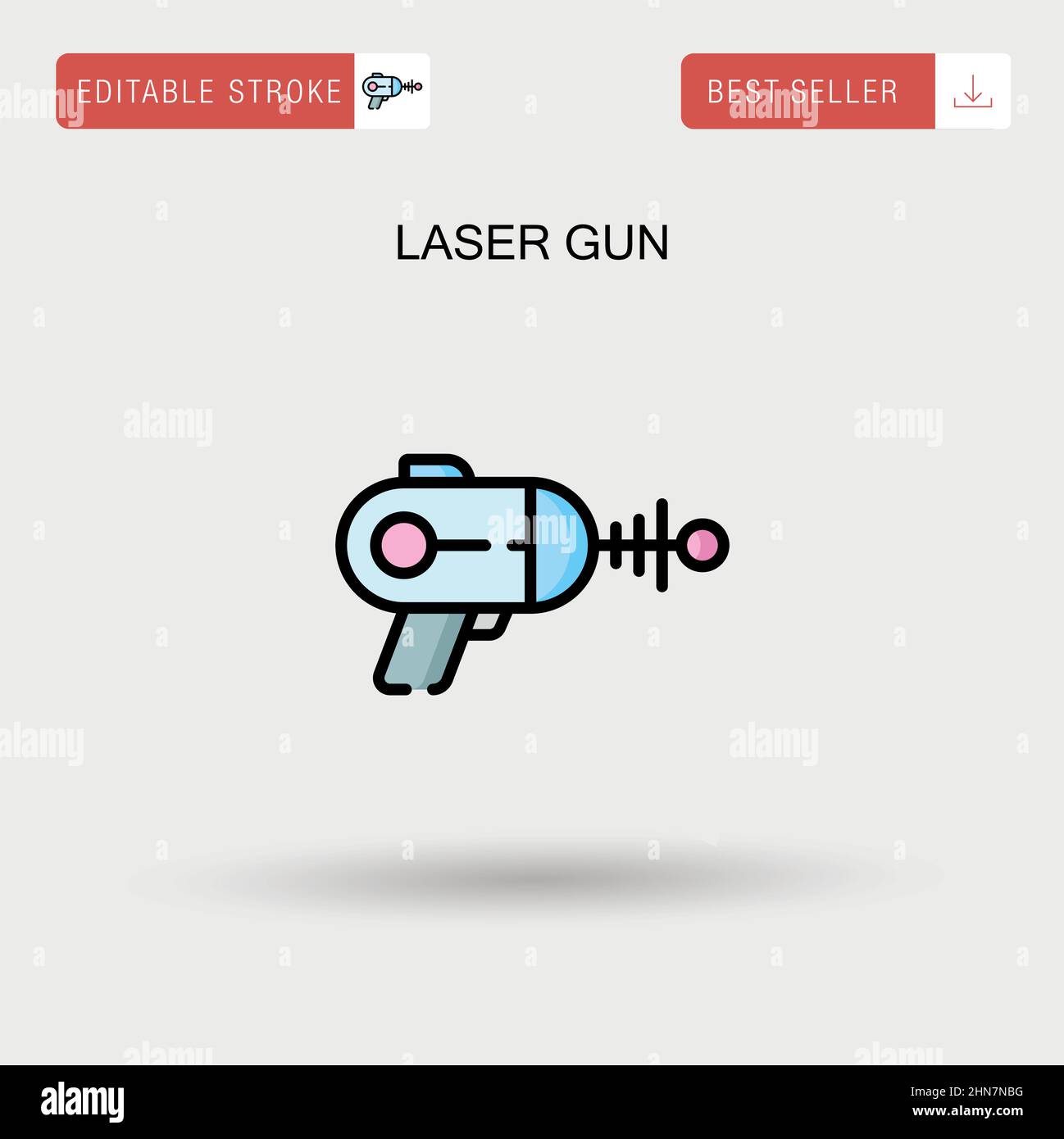 Laser gun Simple vector icon Stock Vector Image & Art Alamy