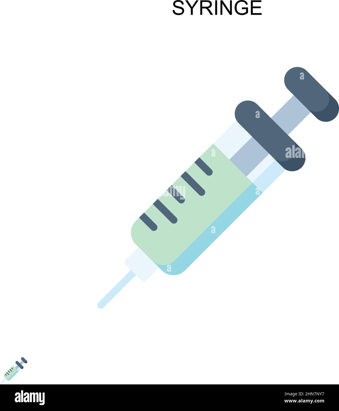 Syringe Simple vector icon. Illustration symbol design template for web ...