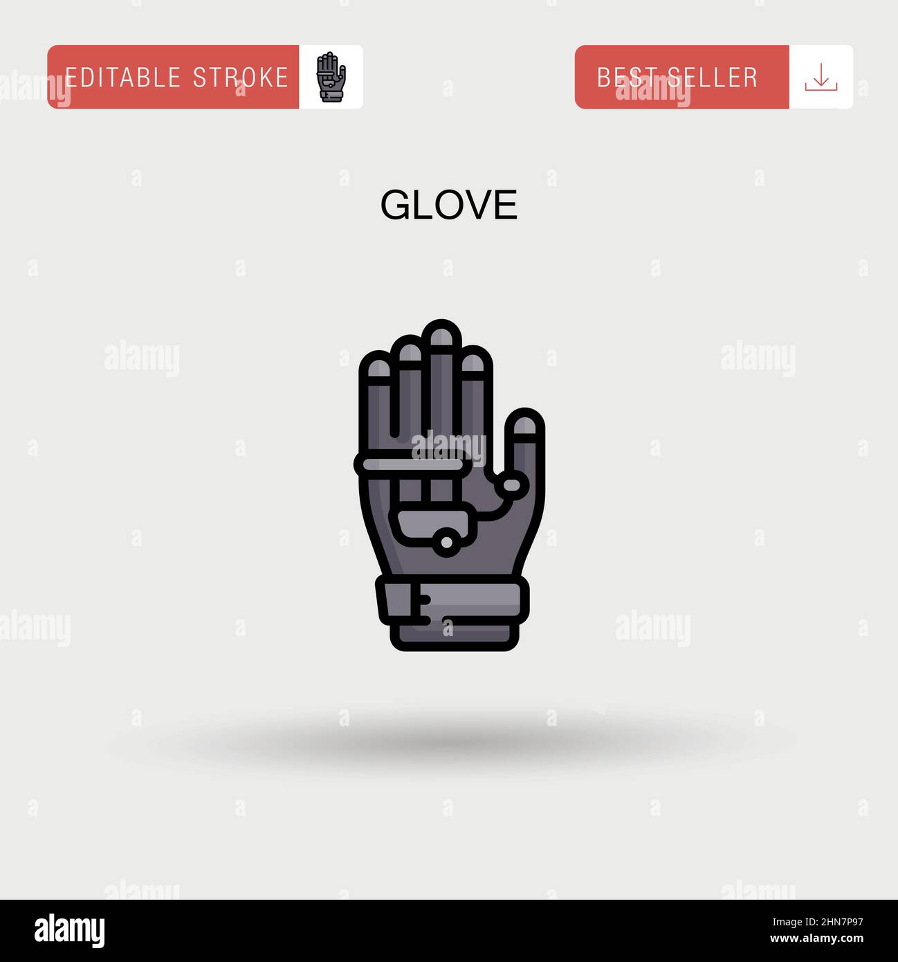 Glove protective gloves Stock Vector Images - Alamy