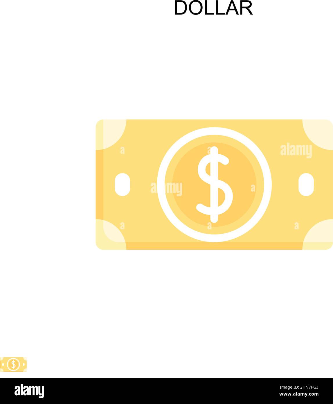 Dollar Simple vector icon. Illustration symbol design template for web mobile UI element. Stock Vector