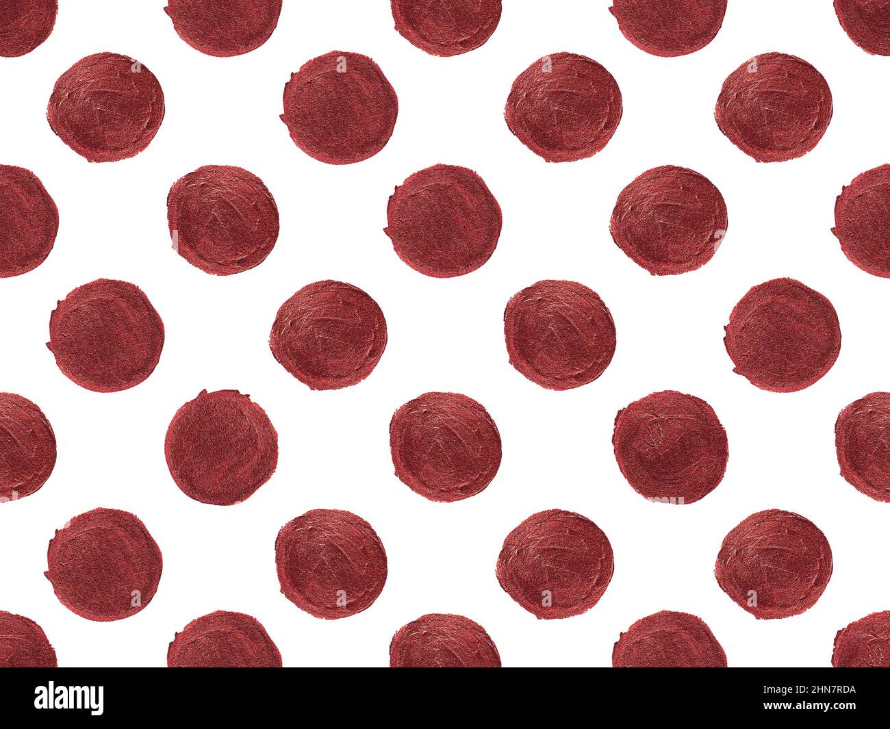 Gold hand painted polka dot seamless pattern.. Stock Photo
