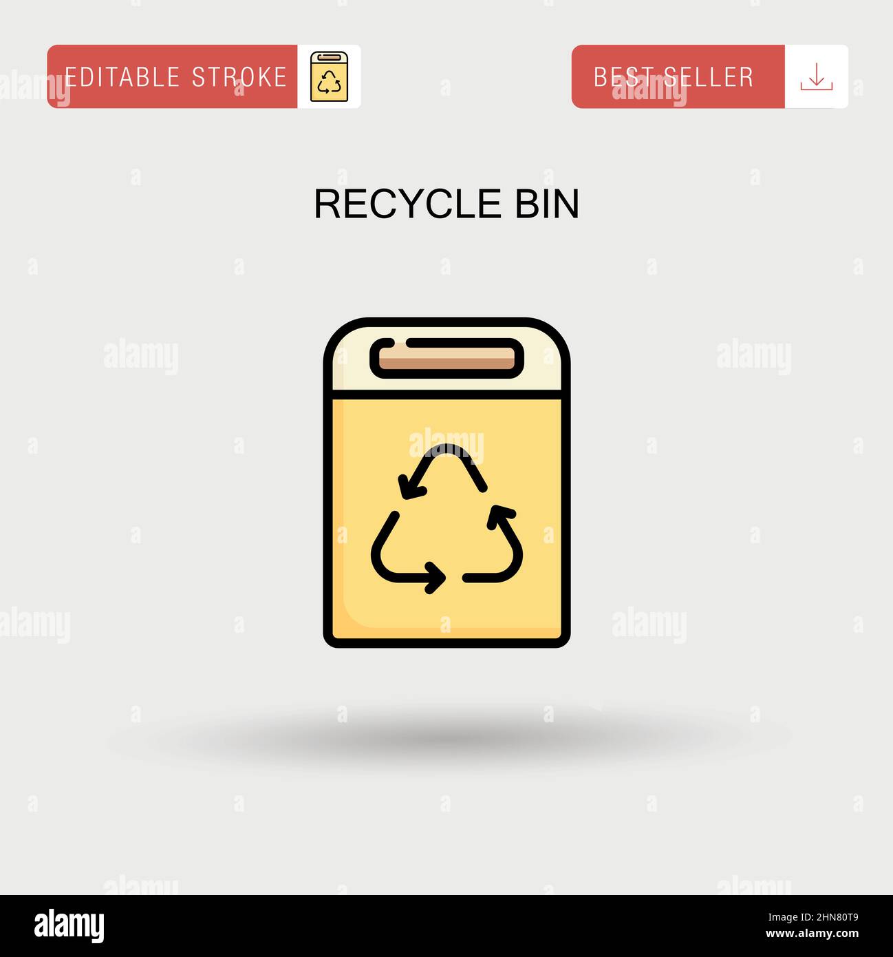 Recycle bin Simple vector icon Stock Vector Image & Art - Alamy