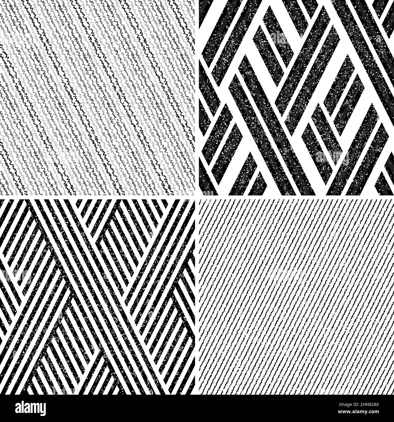 4 different vector patterns in the same package(eps). One pattern is paid and 3 are free (white dividing lines) Stock Vector