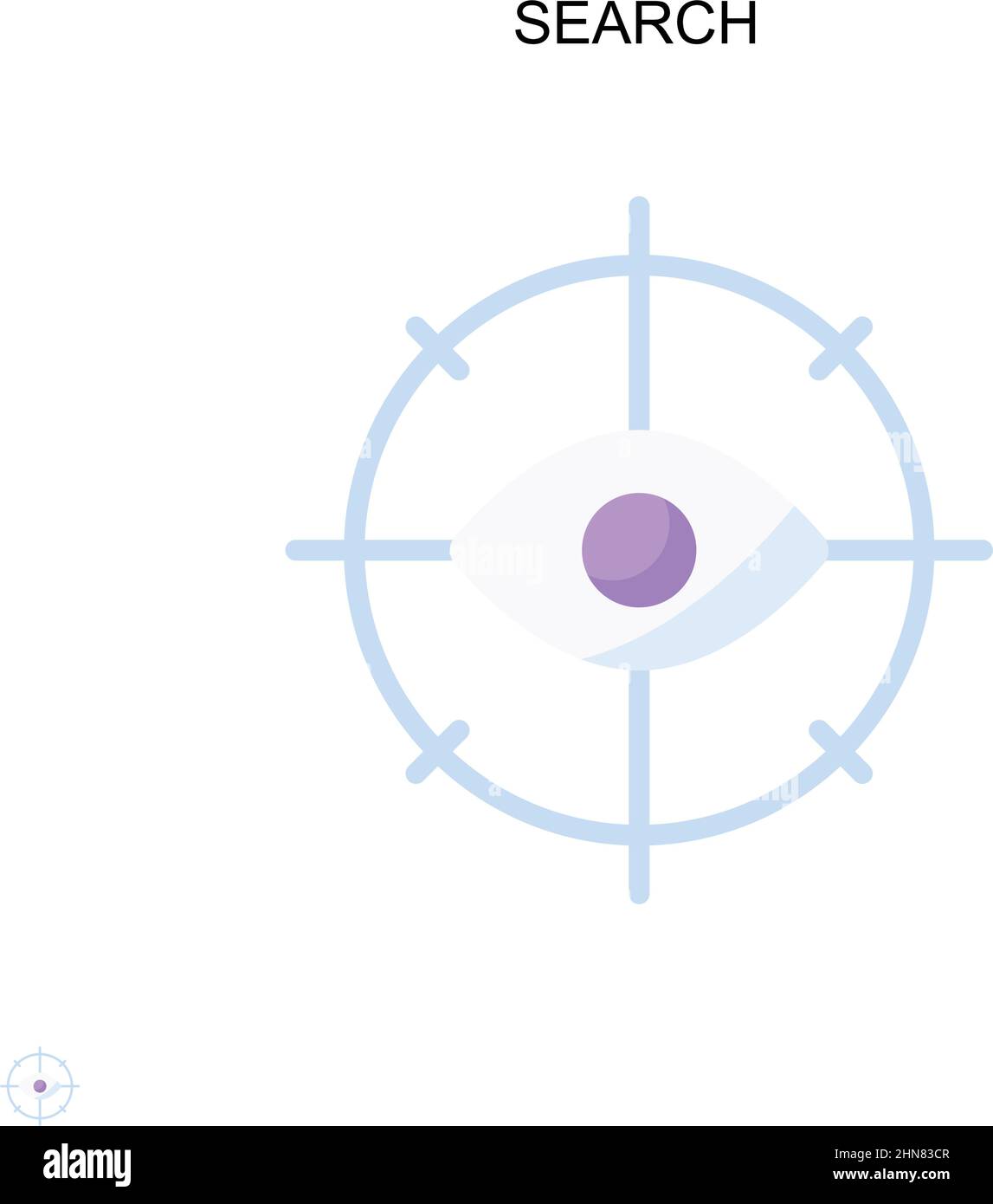 Search Simple vector icon. Illustration symbol design template for web ...