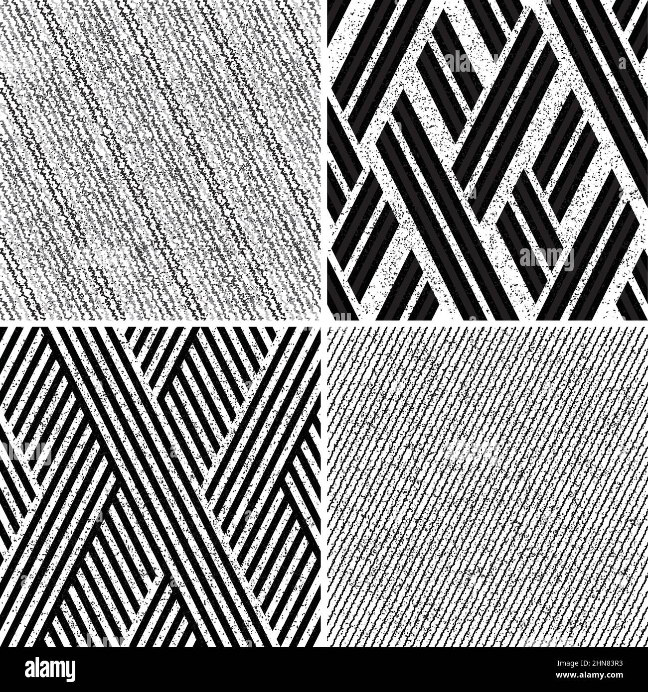 4 different vector patterns in the same package(eps). One pattern is paid and 3 are free (white dividing lines) Stock Vector