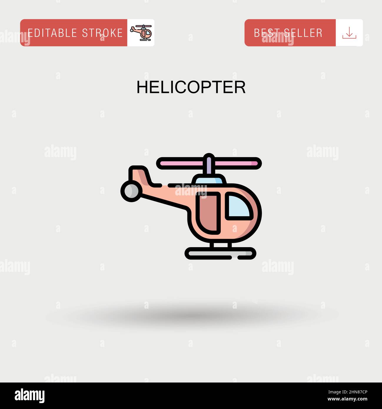 Helicopter rotor blade Stock Vector Images - Alamy