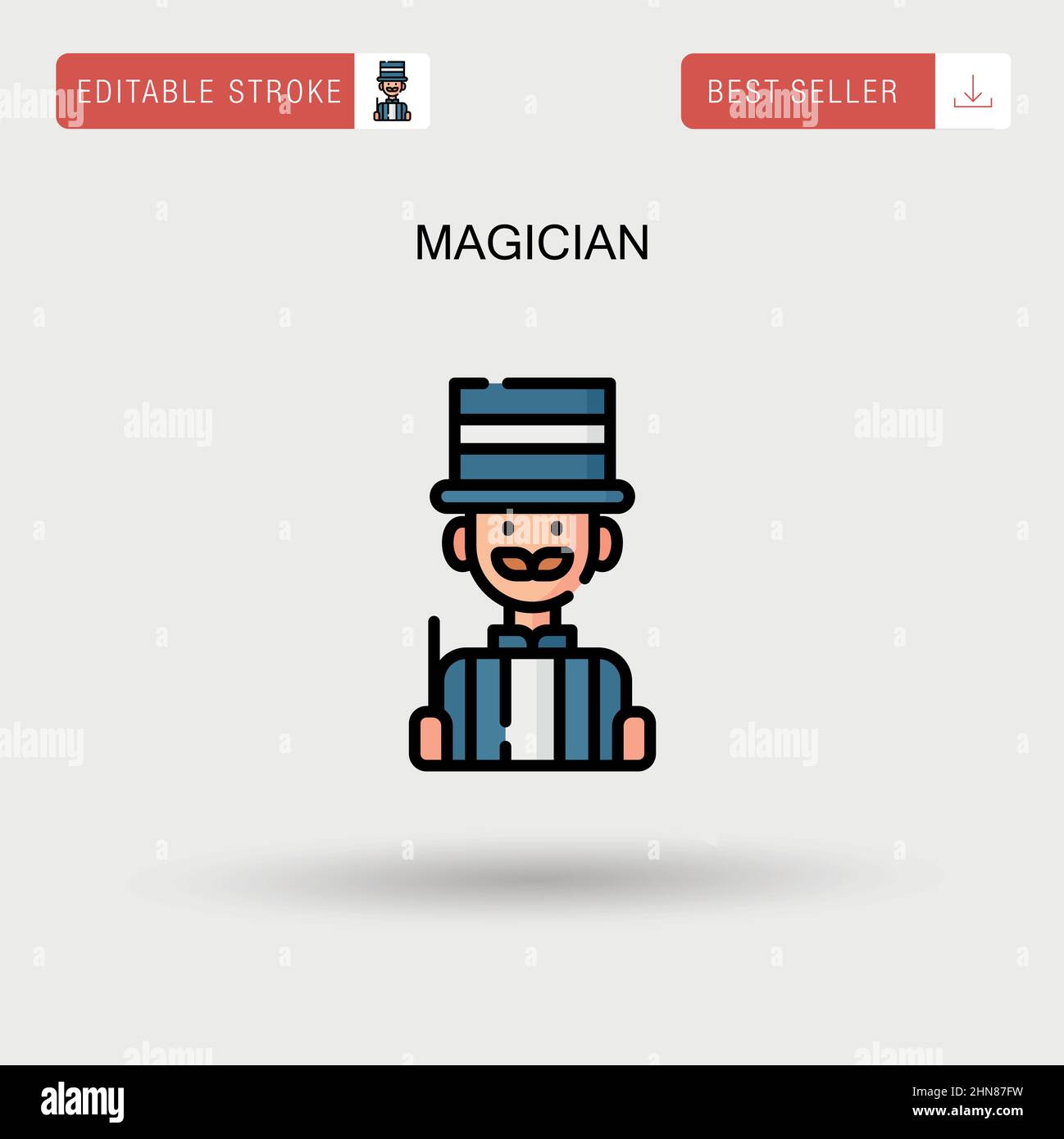 Magician Stock Vector Images - Alamy