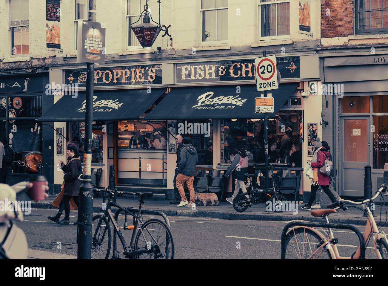 London around Brick Lane Eat End Stock Photo Alamy