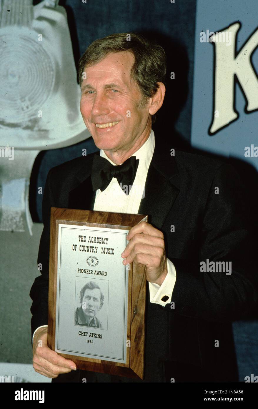 Chet Atkins attends the Academy of Country Music Awards, 1982  Credit: Ron Wolfson / Rock Negatives / MediaPunch Stock Photo
