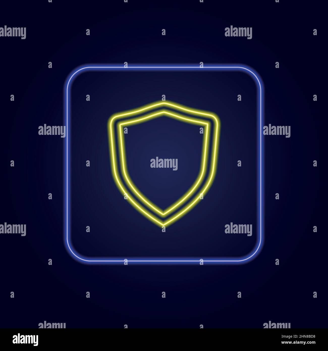 Beautiful stylish colorful neon shield icon - Vector illustration Stock ...