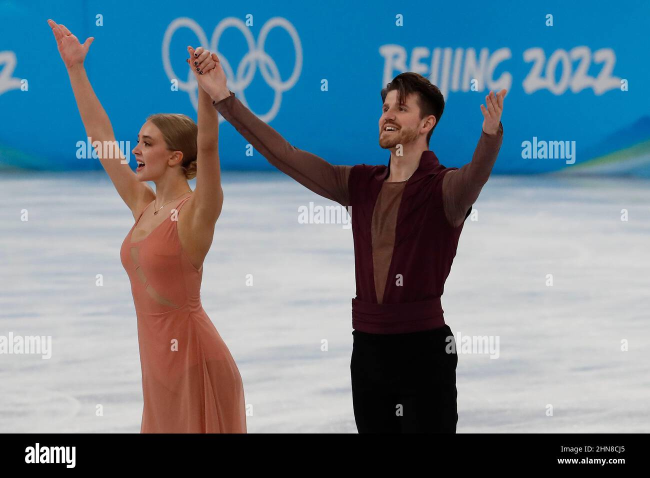 Beijing Hebei China 14th Feb 2022 Alexandra Stepanova And Ivan Beijing Hebei China 14th Feb 2022 Alexandra Stepanova And Ivan