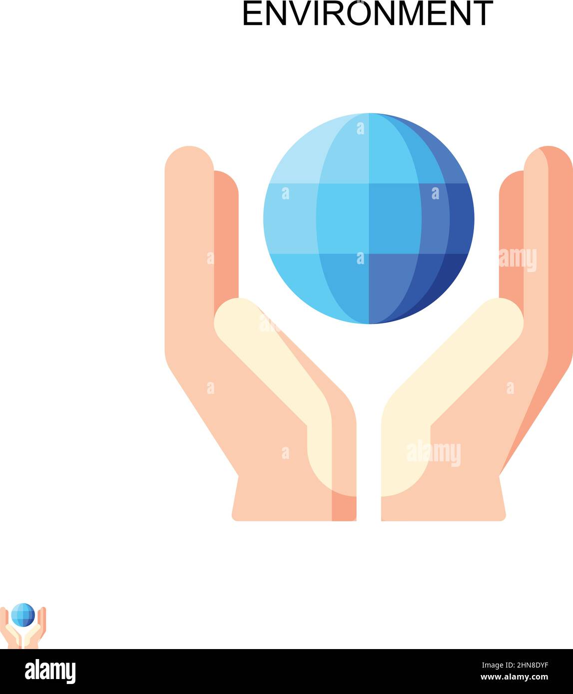 Environment Simple vector icon. Illustration symbol design template for ...