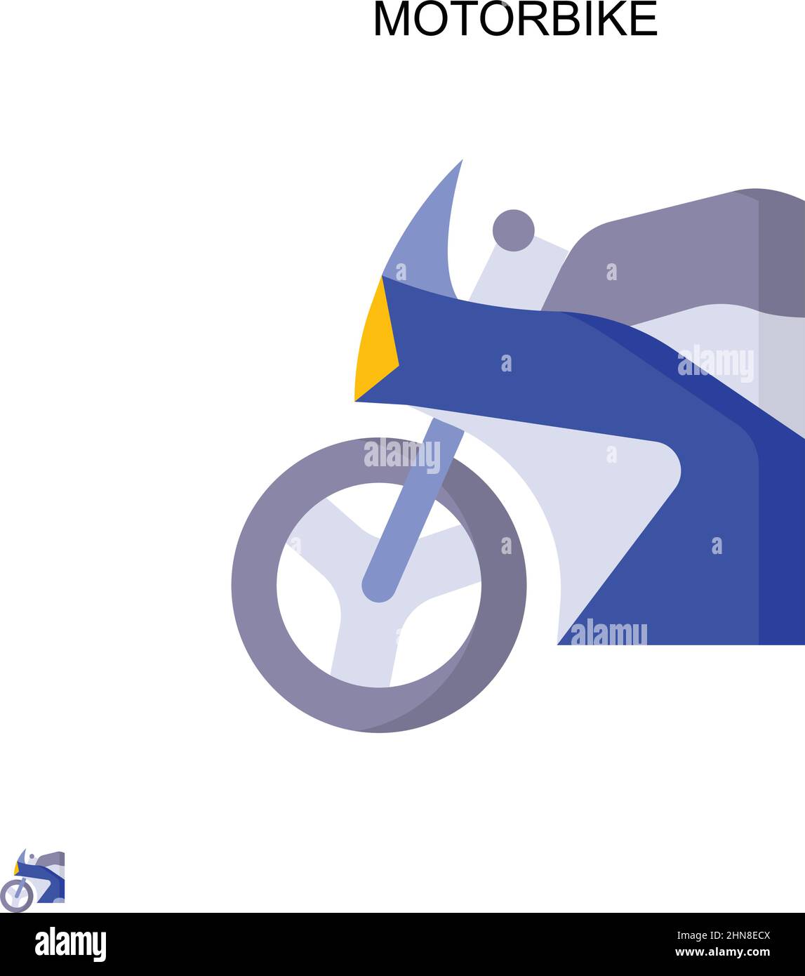Motorbike Simple vector icon. Illustration symbol design template for ...