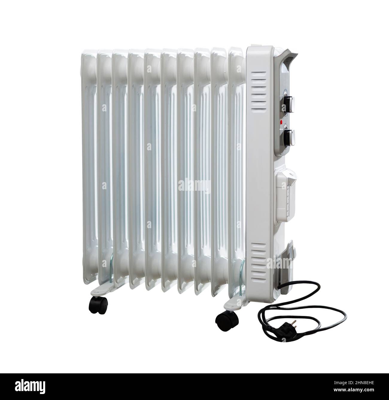 Electric oil heater Stock Photo