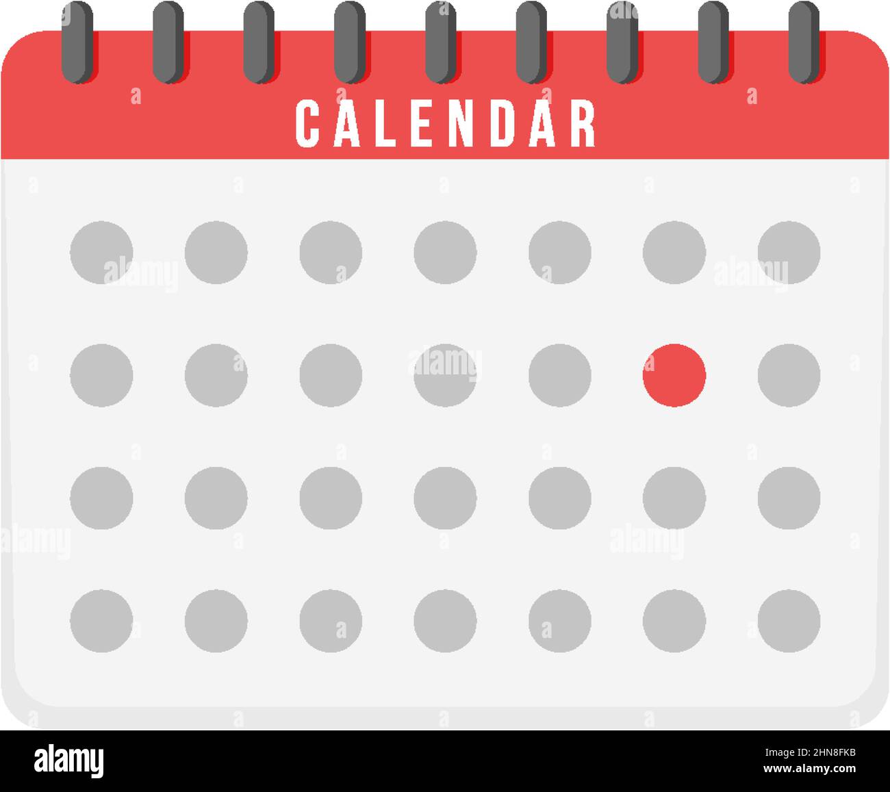 Calendar icon on white background illustration Stock Vector Image & Art