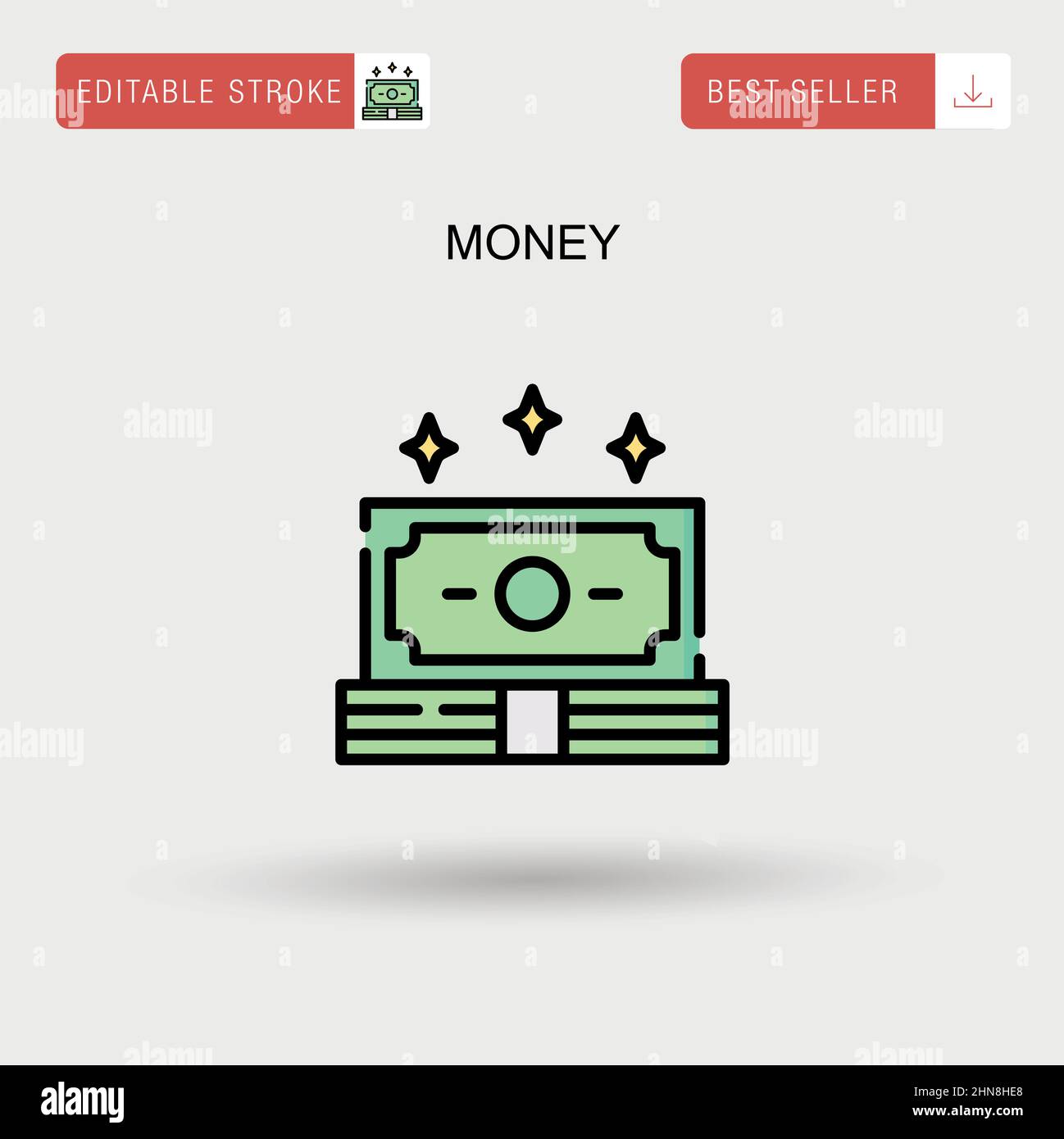 Simple icon vector euro note hi-res stock photography and images - Alamy
