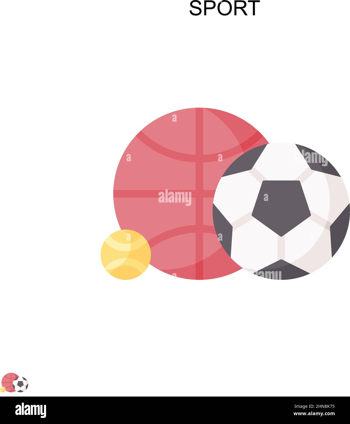 Sport Simple vector icon. Illustration symbol design template for web mobile UI element. Stock Vector