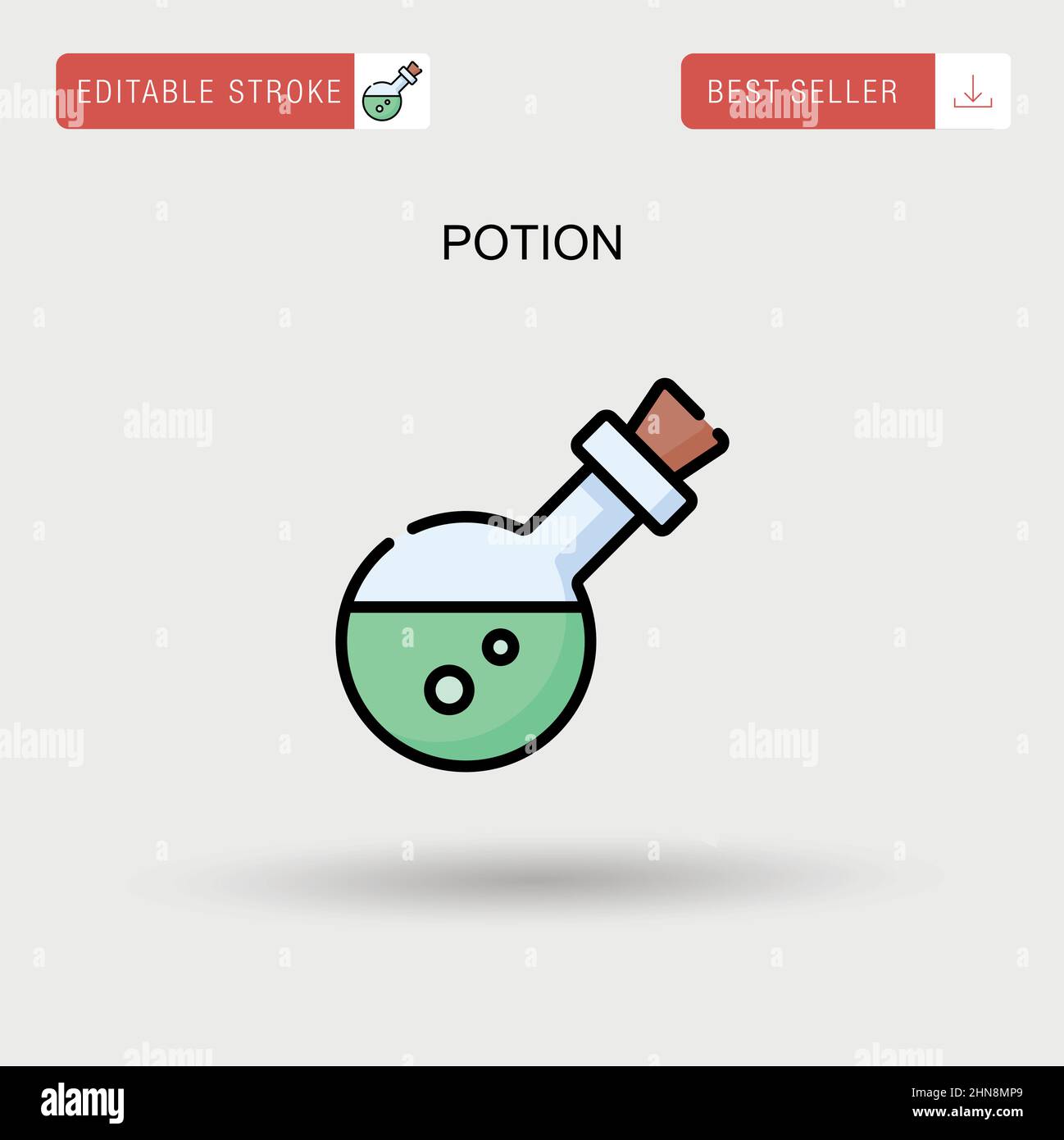Cartoon potion bottle hi-res stock photography and images - Alamy