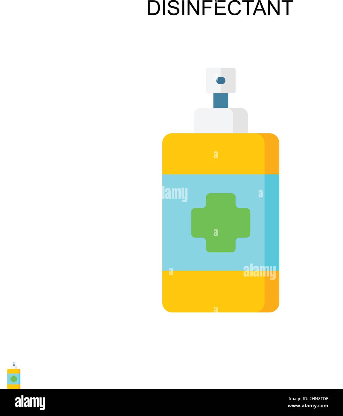 Disinfectant Simple vector icon. Illustration symbol design template ...