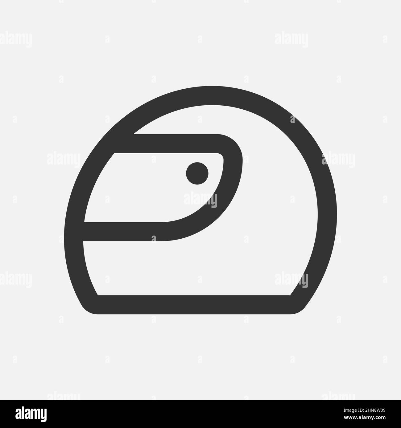 Racing helmet line vector icon on white background Stock Vector Image ...