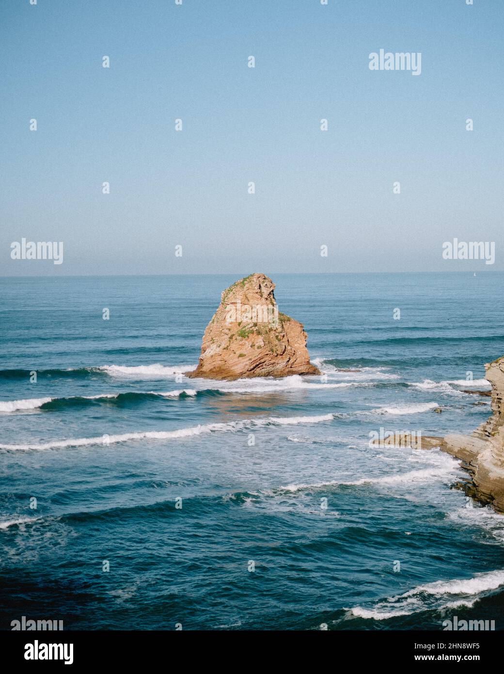 Big rocky stone in wavy hi-res stock photography and images - Alamy