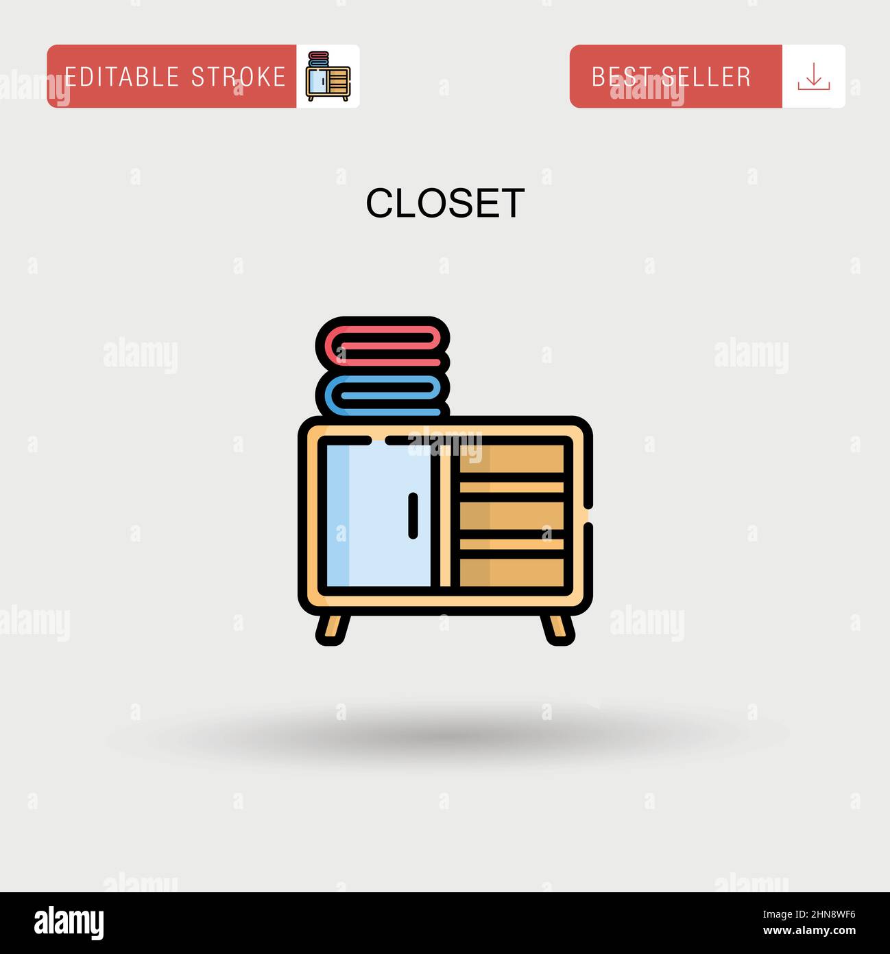 Tidy shelves home Stock Vector Images Alamy