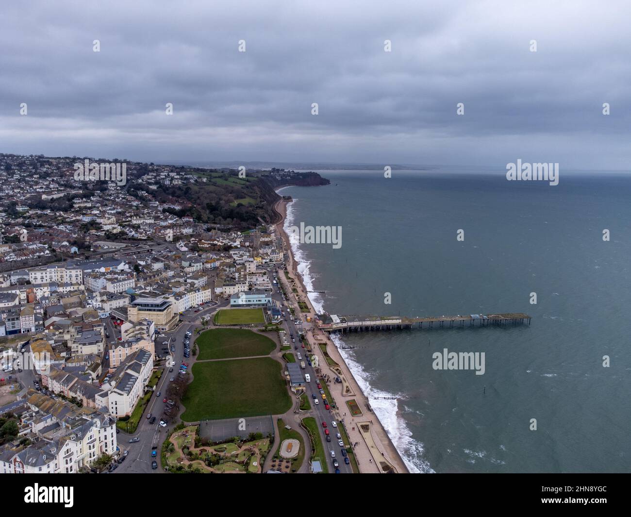 Teignmouth town Devon england uk seaside Stock Photo Alamy