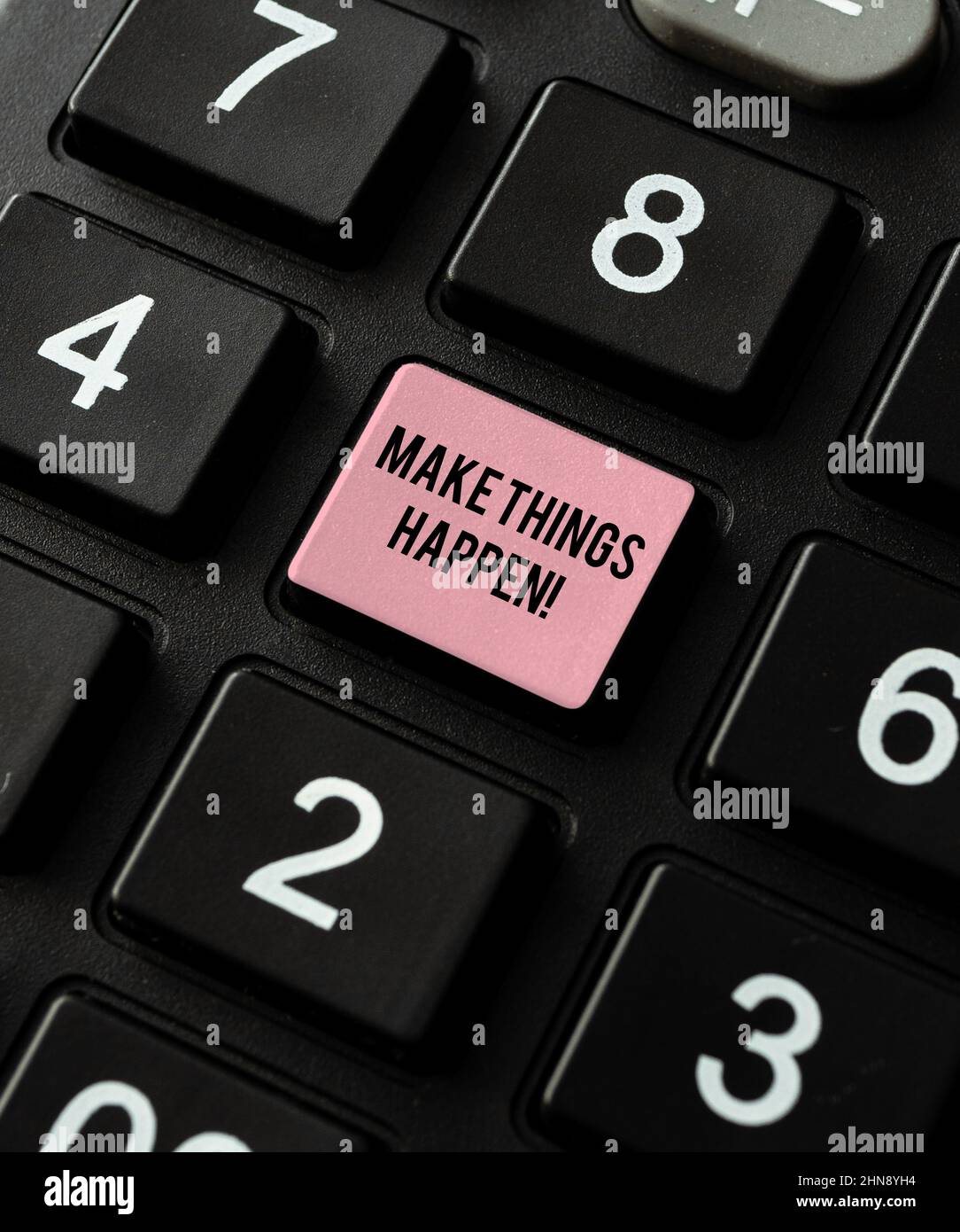 Text showing inspiration Make Things Happen. Word Written on ...