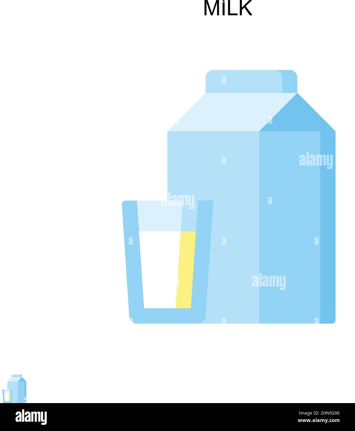 Milk Simple vector icon. Illustration symbol design template for web ...