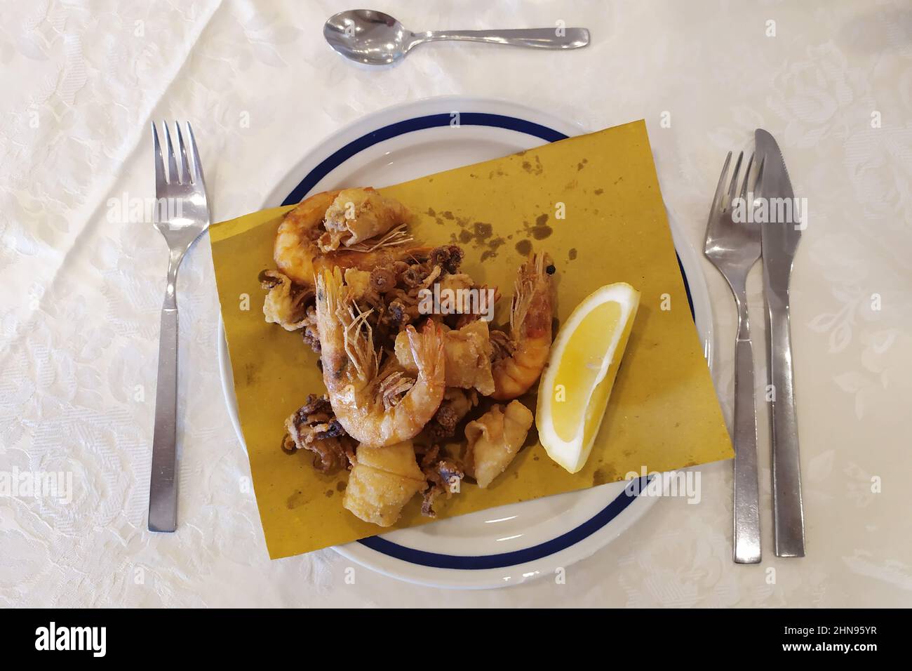 Food, Second dish, Fish fry Stock Photo