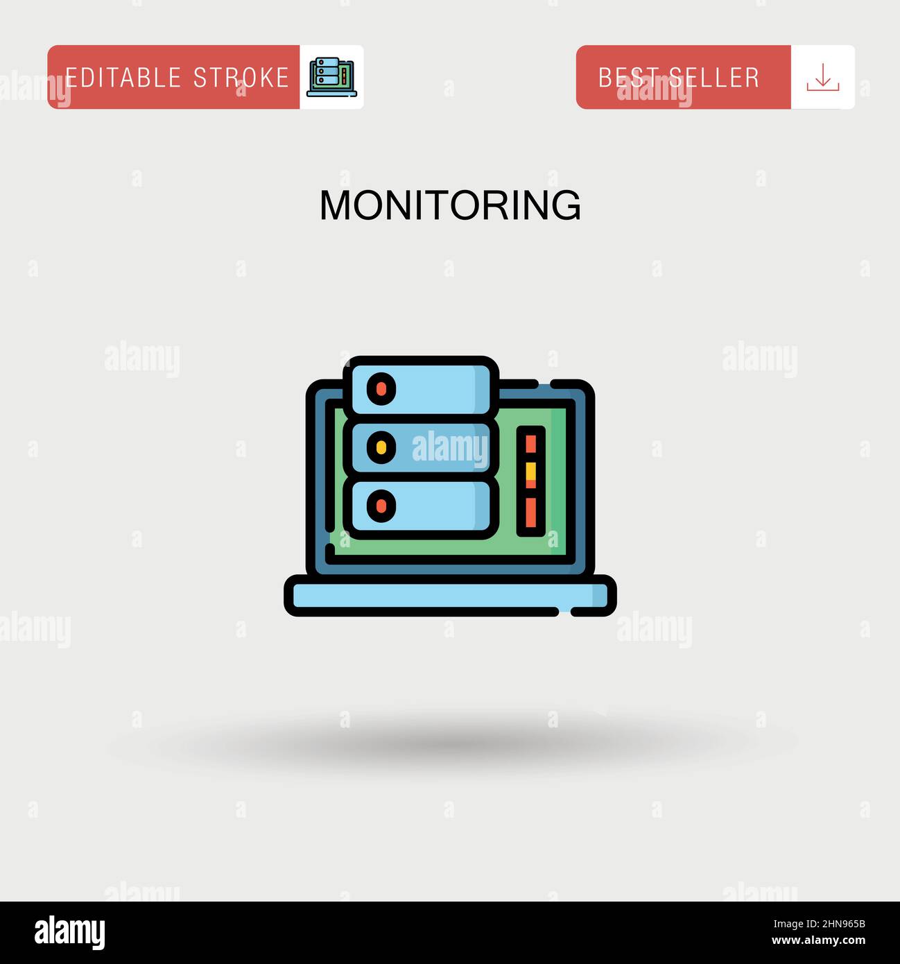 Monitoring Simple vector icon Stock Vector Image & Art - Alamy