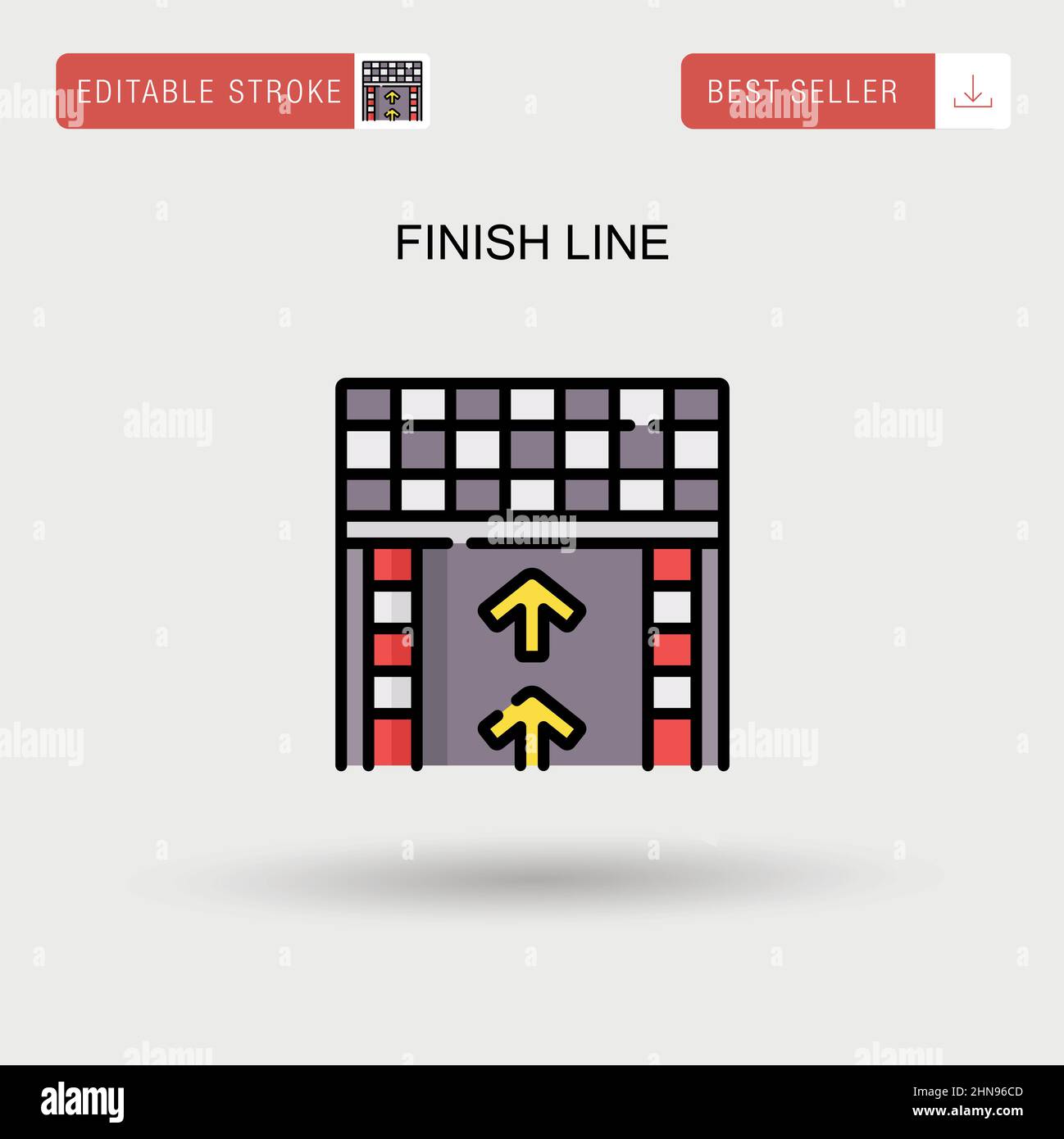 Finish line Simple vector icon Stock Vector Image & Art Alamy