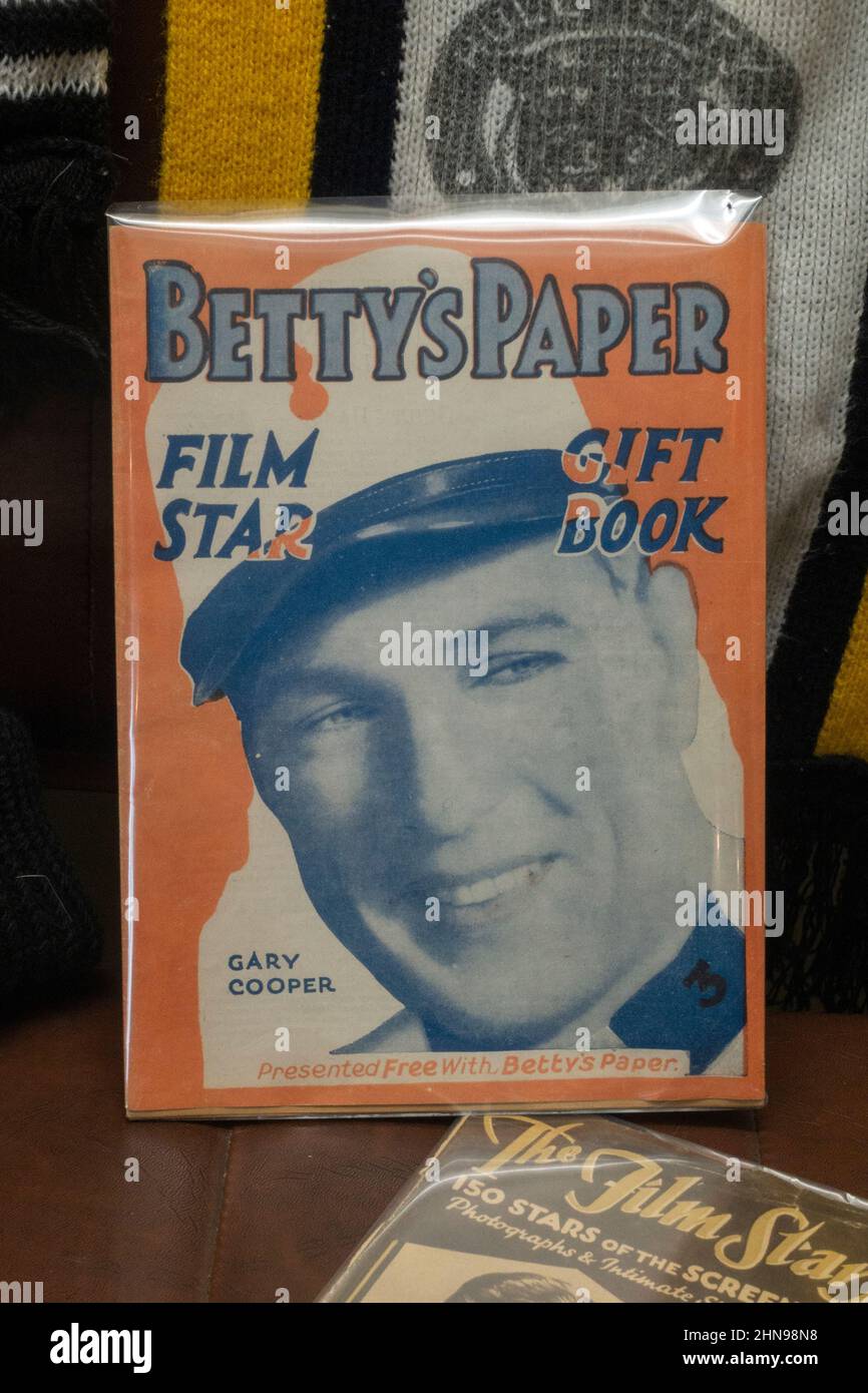 'Betty's Paper' gift book in the Streetlife Museum, Museums Quarter, Kingston Upon Hull, East Riding of Yorkshire, UK. Stock Photo
