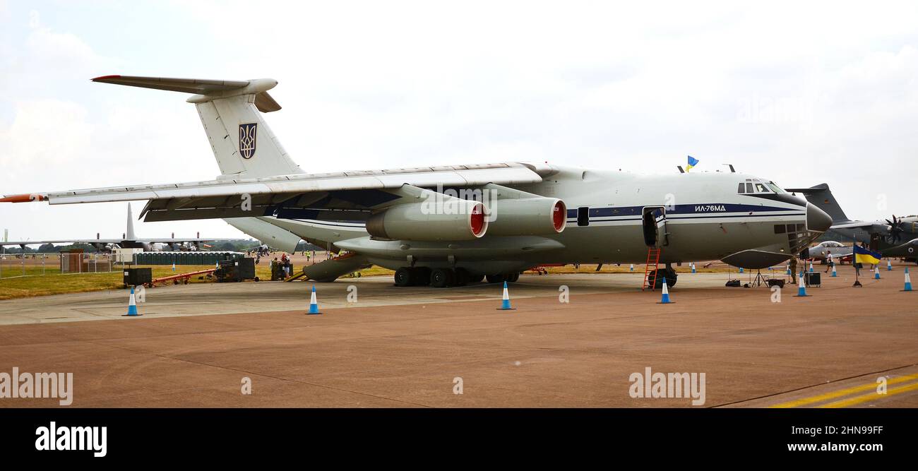 Ukrainian Air Force, Ilyushin Il-76, ukraine air force, 78820 military transport aircraft Stock Photo